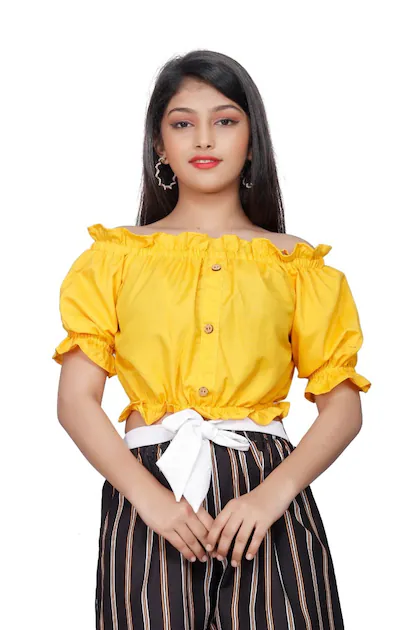 Vroxa Girls Designer Crop Top And Plazzo Set Lining 12 13 Year Product Images Rvaznjkkhg 2 202304262333